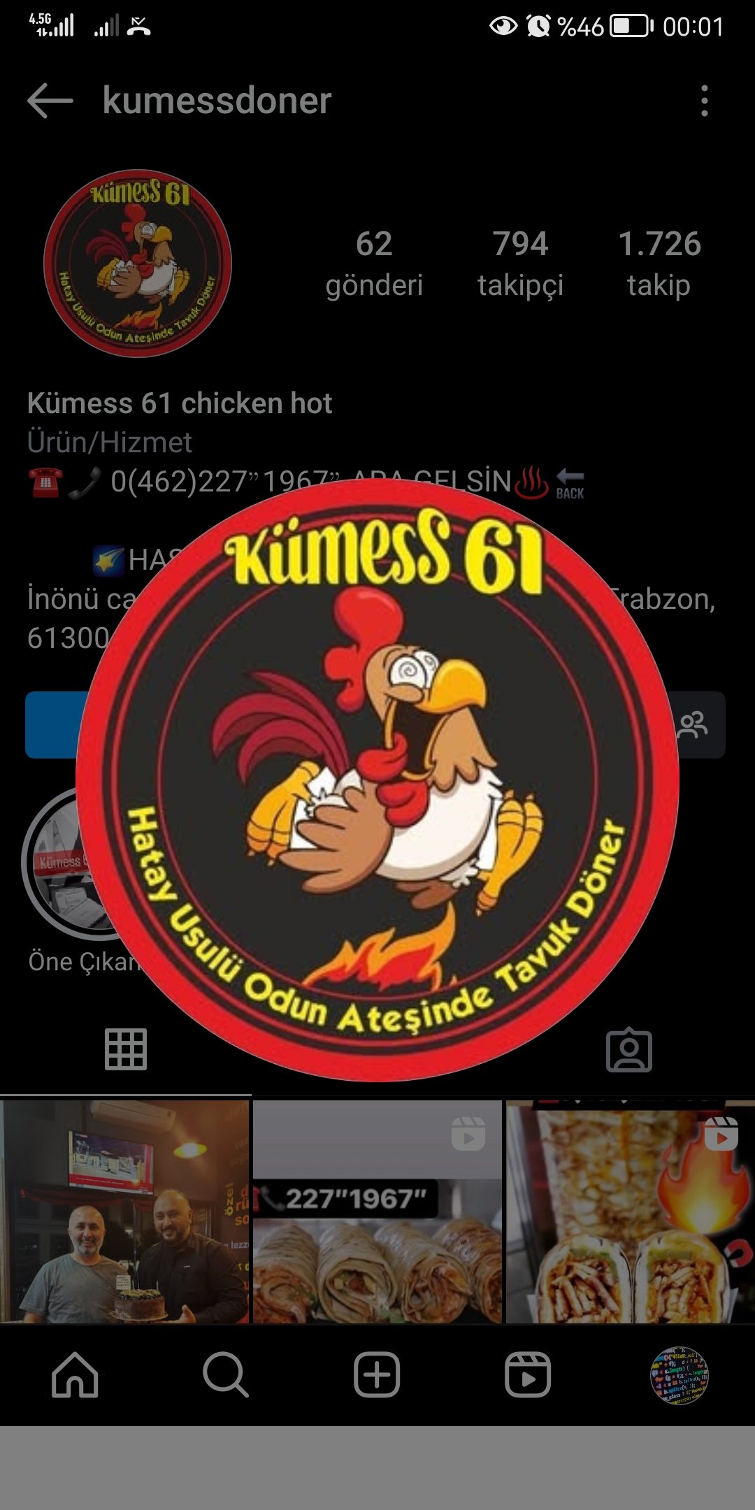 Tavuk Döner Dürüm